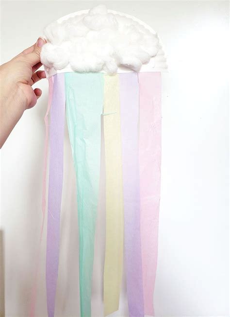 Diy Simple Dreamy Rainbow Cloud Craft For Toddlers Cloud Craft