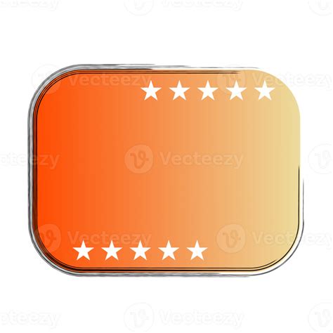 Orange Star Banner 17744971 Png