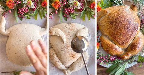 How To Make A Turkey Shaped Bread Loaf For Thanksgiving