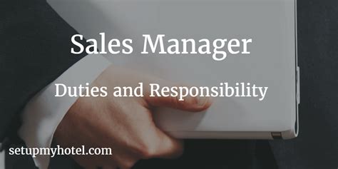 As a social trainer, level 1 you will: 23 Duties and Responsibilities of Hotel Sales Manager