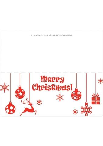 christmas greeting card template  printable papercraft templates