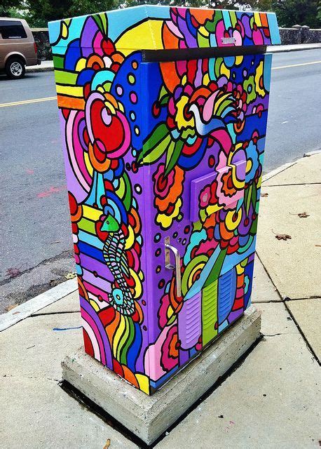 Rainbow Painted Utility Box Every Town Should Do This Arte Mural
