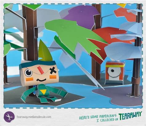 Papercraft You Can Collect In Tearaway Iota And The Scraps