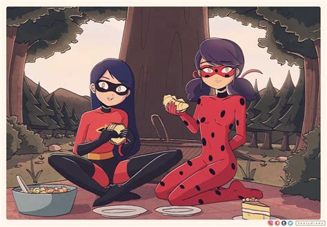 Ketty On Instagram “heroes Having Some Lunch 🥐🥪 Violetparr Miraculousladybug Theincredibles