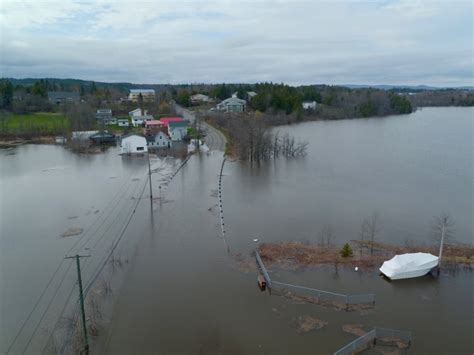New Brunswick Flood Damage Seen From Above Cbc News