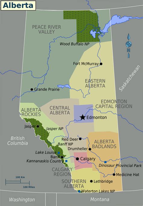 Alberta Regions Mapsofnet