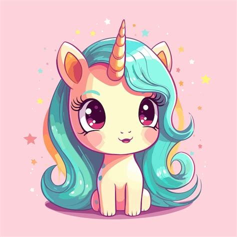 Premium Vector Beautiful Unicorn Vector Illustration