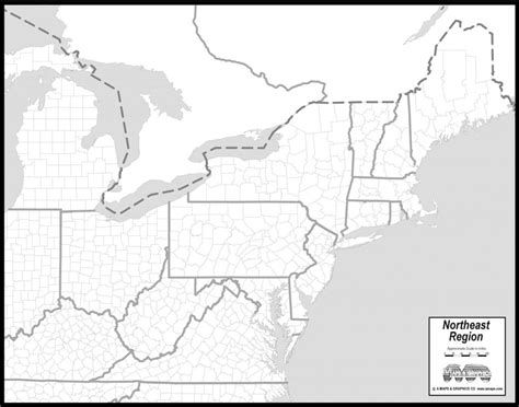 Map Of Northeast Region Us Usa With Refrence States Printable Usa2