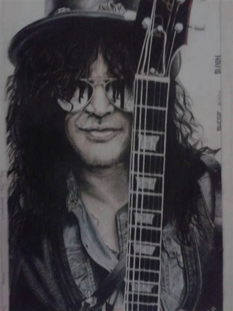 Slash Dibujo Hecho A Lapices De Colores En Formato A3