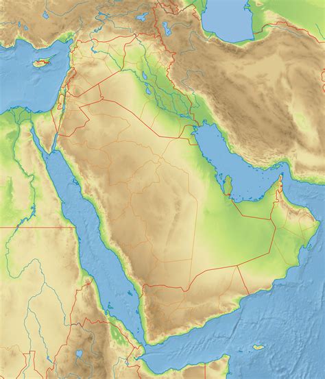 3d Model Arabian Peninsula Surface Vr Ar Low Poly Obj Fbx Mtl X3d
