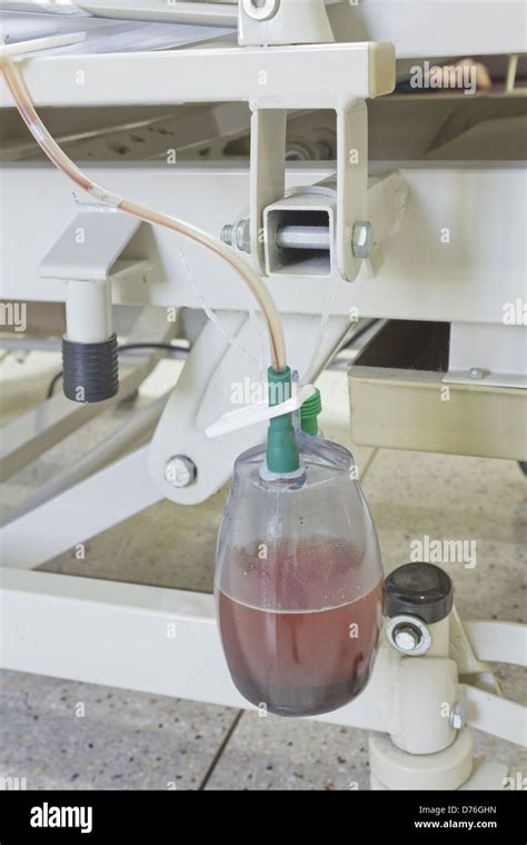 Blood Bottle Transfusion Stock Photo Alamy