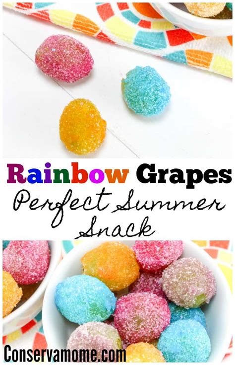 Rainbow Grapes Perfect Summer Snack Conservamom