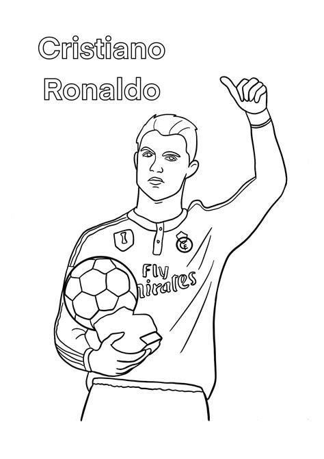 Desenhos De Cristiano Ronaldo Para Colorir Imprimir E Pintar Colorirme