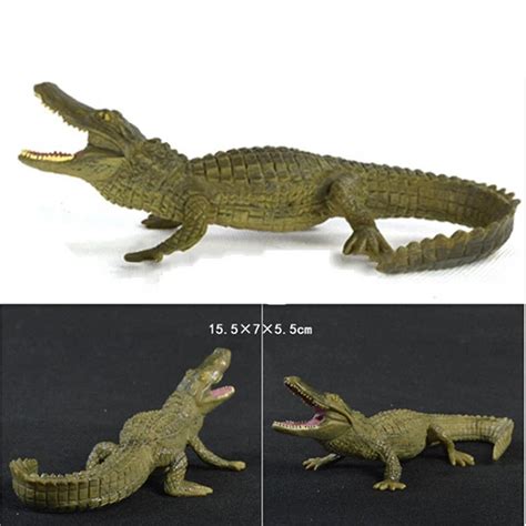1 Alligator Crocodile Realistic Zoo Wild Animal Figure Plastic Toy
