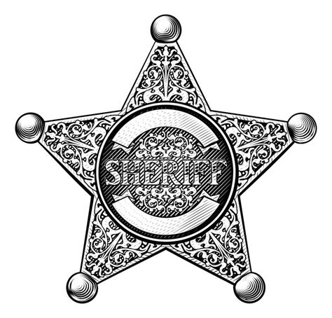 Sheriff Badge Star Stock Vector Illustration Of Wild 107103847