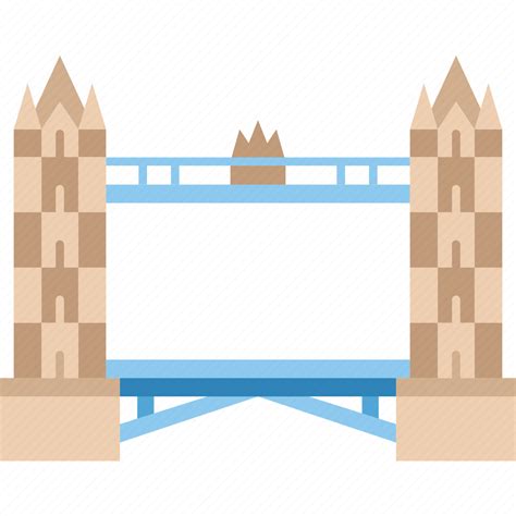 Tower Bridge London Thames Tourism Icon Download On Iconfinder