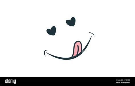 Icono De Yummy Cara Sonriente Hambrienta Con Boca Y Lengua Emoji Delicioso Sano Almuerzo