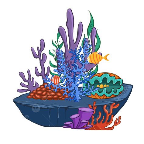 Underwater Coral Reef Clipart Png Images Coral Reef Color Ocean