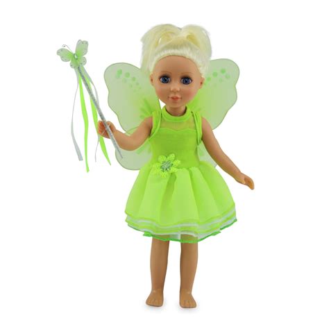 emily rose 14 5 inch doll clothes 3 piece magical tinker bell fairy princess 14 doll costume