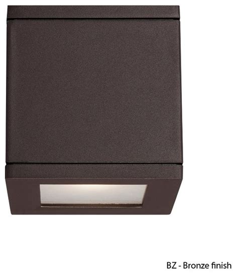 Sort alphabetically sort by popularity outdoor wall sconces no results. WAC Lighting Rubix WS-W2505 LED Outdoor Square Wall Light ...
