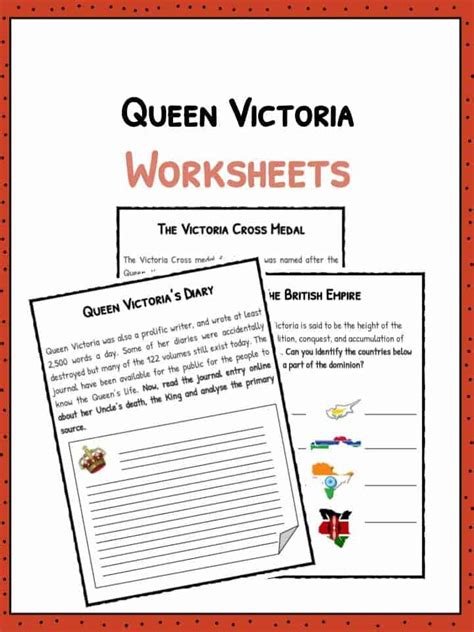 Queen Victoria Facts And Worksheets Kidskonnect