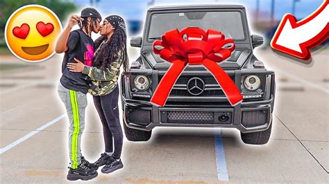 surprising my girlfriend with her dream car very emotional youtube
