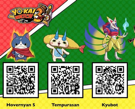 Scan Qr Codes To Receive Six Rare Yo Kai In Yo Kai Watch Nintendosoup