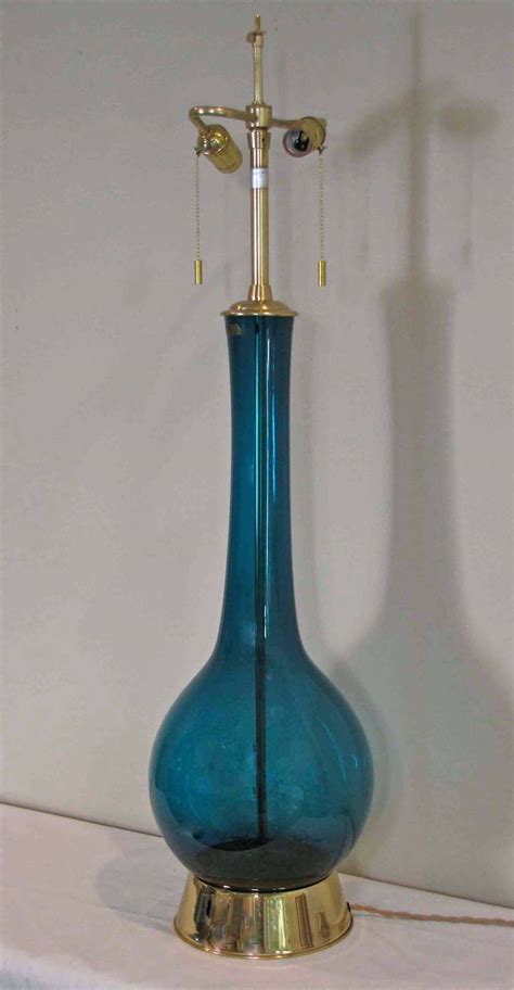 Teal Glass Lamp Creation Of Harmony Within The Room Warisan Lighting