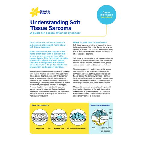 Understanding Soft Tissue Sarcoma Pdf Download Cancer Council