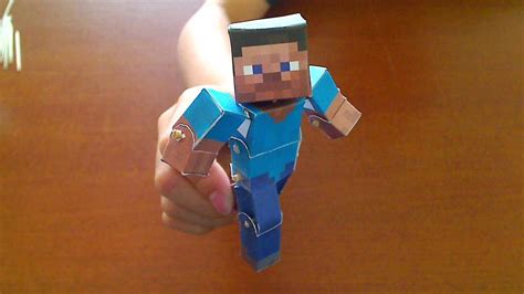 How To Make A Minecraft Papercraft Bendable Steve Motgame