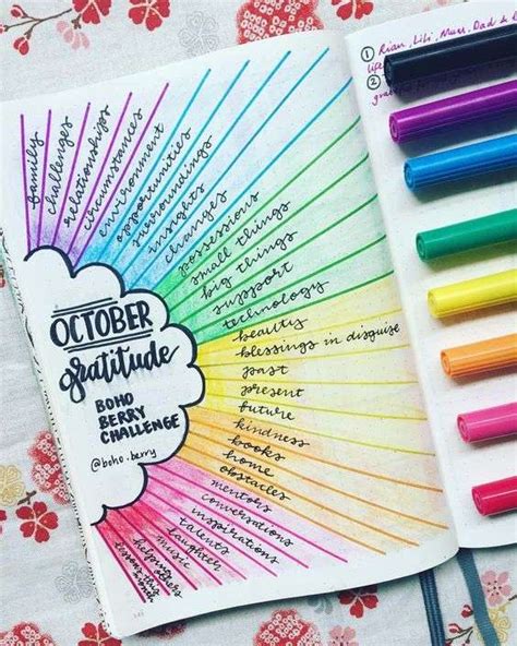 15 Rainbow Themed Bullet Journal Ideas That Will Inspire You To Use