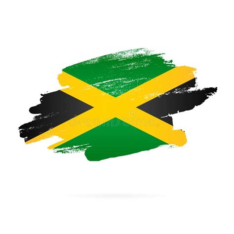 Download Jamaican Flag. Vector Illustration On White Background ...