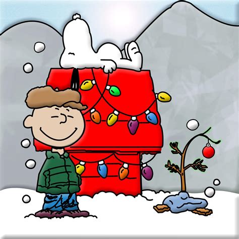 Snoopy wearing a knit hat, putting a top hat on top of a snowman source: Charlie Brown Christmas Tree Wallpapers - Wallpaper Cave