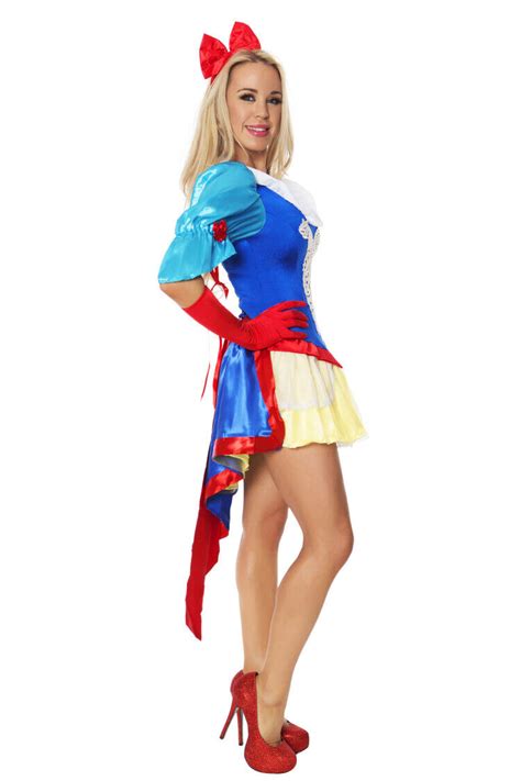 ladies snow white princess fairy tale costume halloween hens party fancy dress ebay