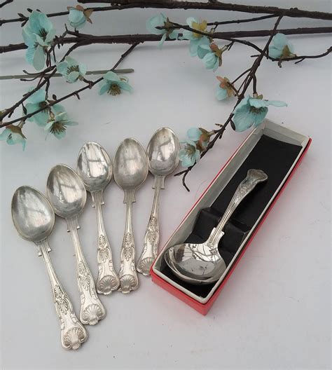 Dining And Serving Vintage Sheffield Silver Plated Jam Spoon Epns