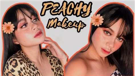 Aesthetic Peachy Makeup Tutorial Youtube