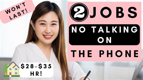 Urgently Hiring 2 Remote Jobs No Phones ⬆ 35 Per Hr Non Phone Work From Home Jobs 2023 Youtube