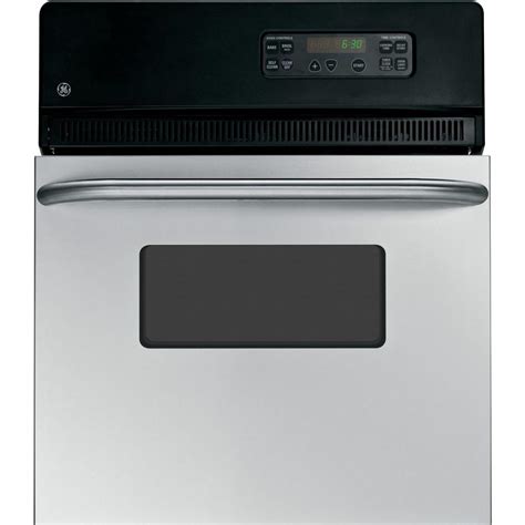 Ge 24 In Single Electric Wall Oven Self Cleaning In Stainless Steel