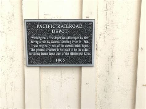 Pacific Railroad Depot Historical Marker