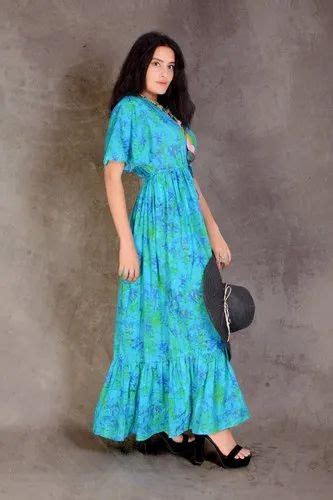 Casual Wear Turquoise Bohemian Sexy Western Dress Rs 1499 Piece Id