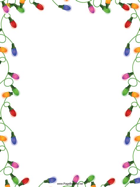Christmas Paper Borders Template Web Find And Download Free Graphic