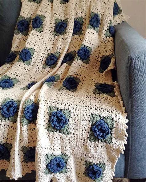 Country Rose Afghan Crochet Pattern Maggies Crochet