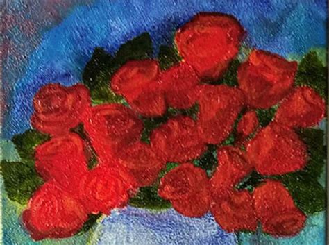 Bright Colorful Flower Paintings Affordable Modern Art Etsy