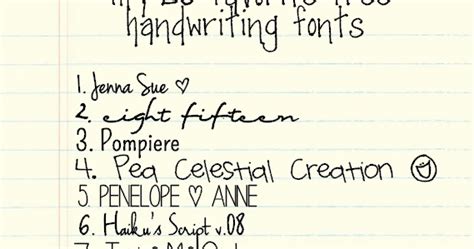 Chad And Elana Frey My 20 Favorite Free Handwriting Fonts