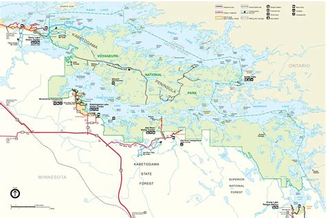 Voyageurs National Park Map Full Size Ex