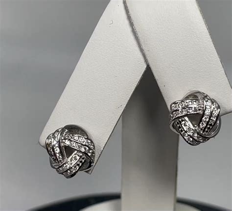 Bella Luce Cubic Zirconia Sterling Silver Love Knot Stud Earrings Ebay