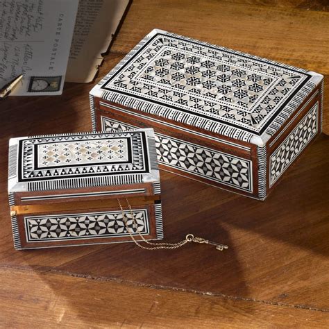 Egyptian Mother Of Pearl Inlaid Boxes Natgeostore The Middle East