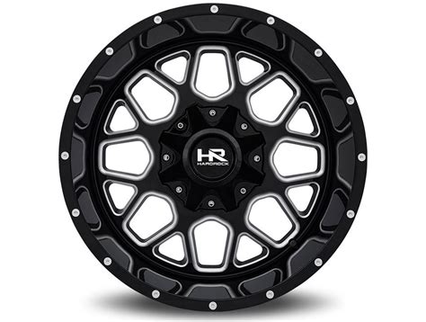 Hardrock Milled Gloss Black Gunner Wheel H705 201281144gbm Realtruck