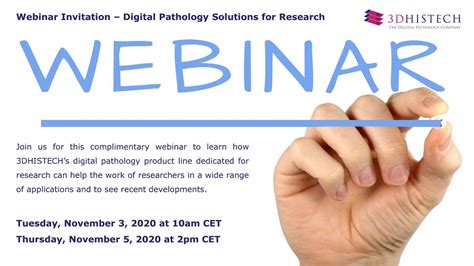 Complimentary Webinar Digital Pathology Solutions For Research