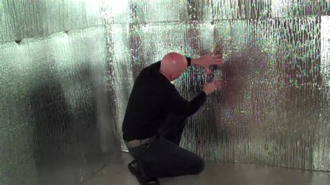 Insulating Walls With Reflective Foil Bubble Insulation Youtube